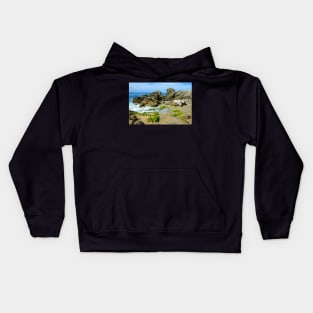 Vagues sur rochers Kids Hoodie